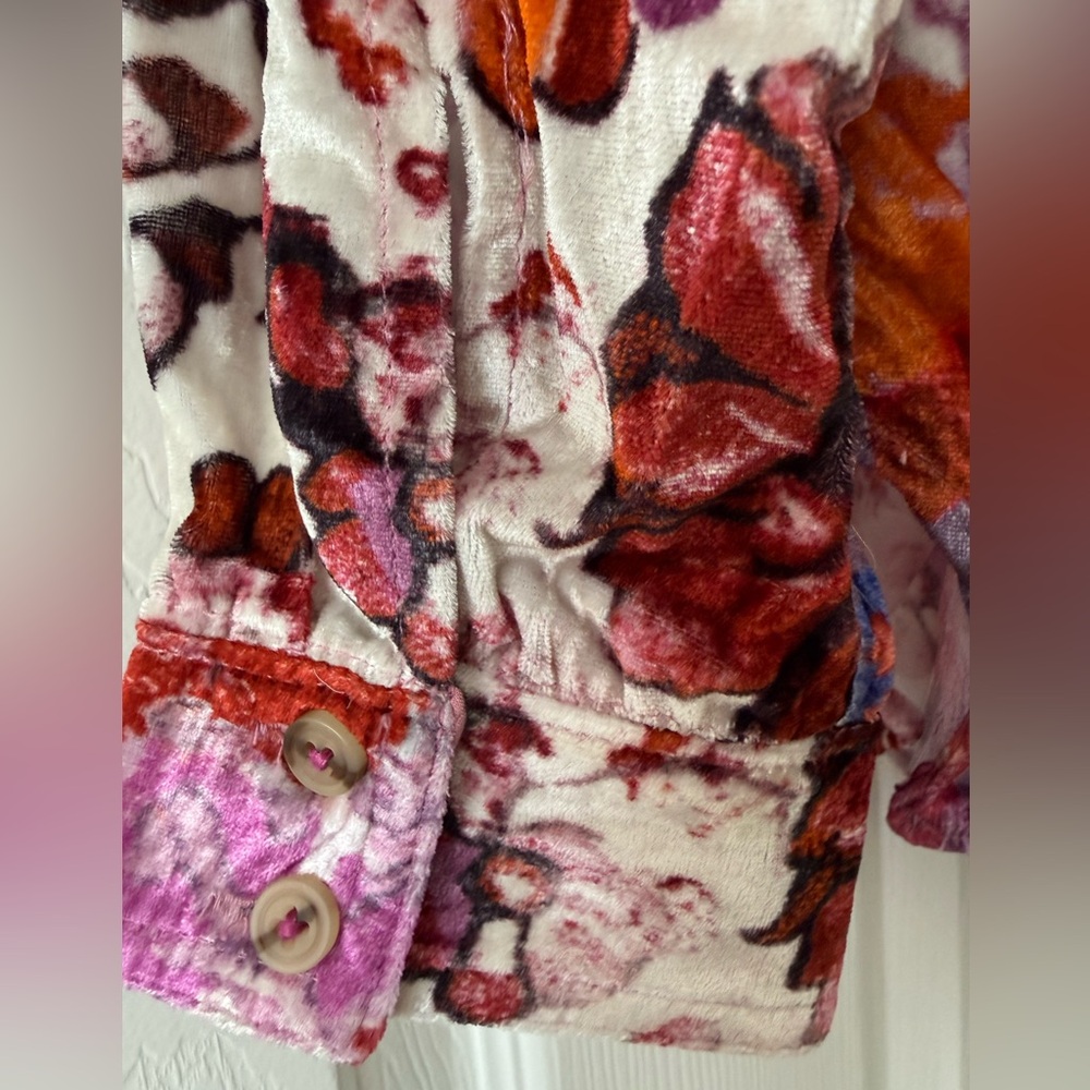 Anthropologie The Hadley Velvet Relaxed Buttondown Shirt by Pilcro size Small - Picture 5 of 5